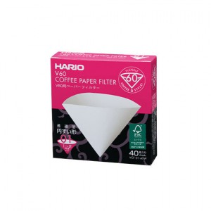Hario V60 01 Dripper Filtresi (40 Adet)