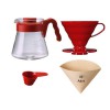 Hario V60 Kahve Demleme Seti “Kırmızı”